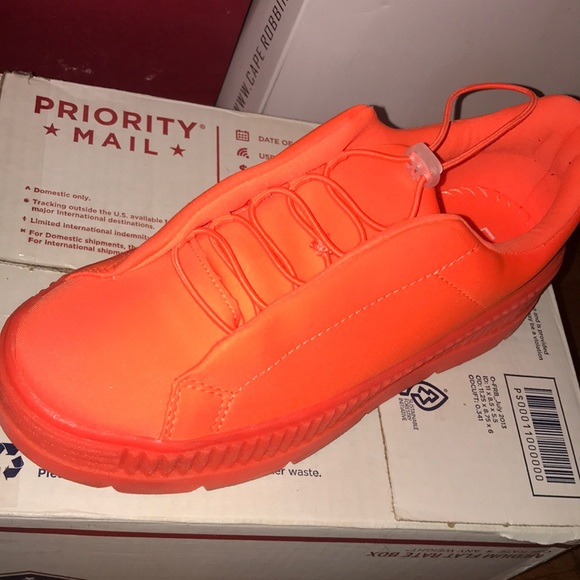 Shoes - “Neo” Orange Sneakers